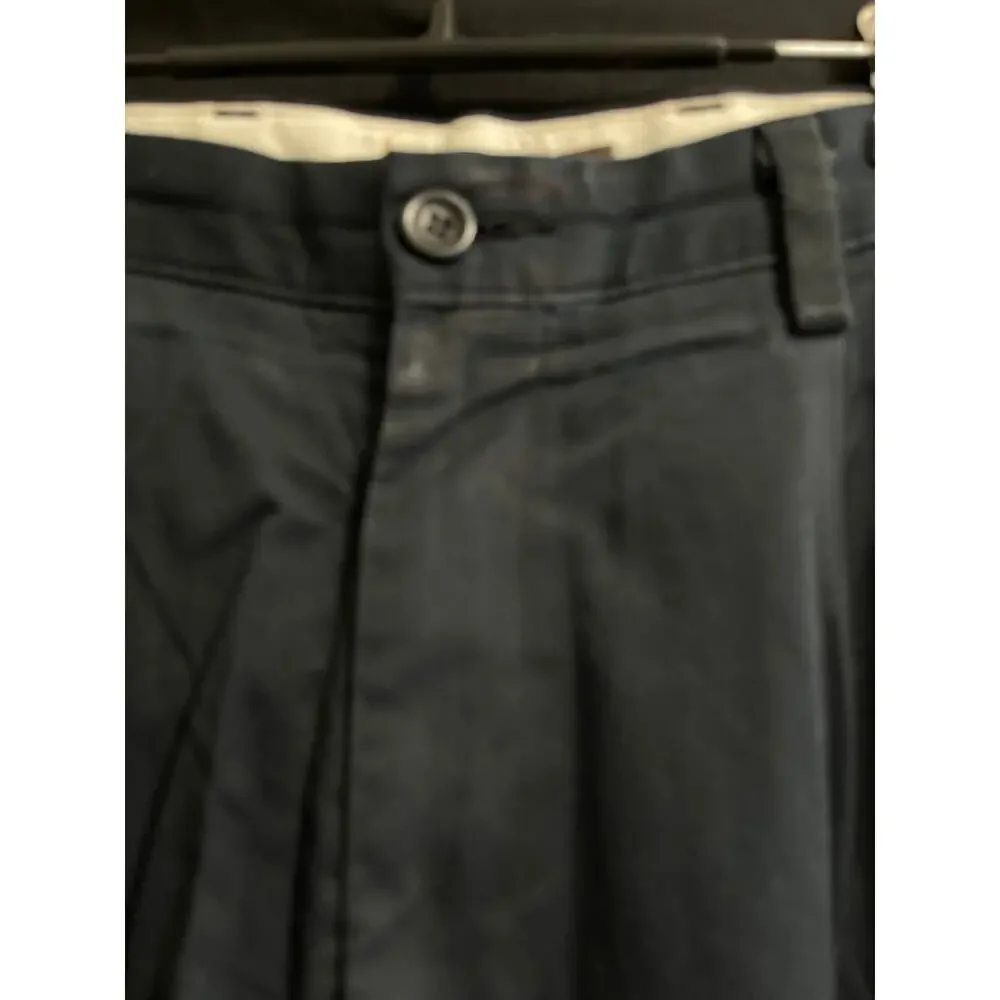 Dockers Blue Chino D3 Pants Flat Classic Fit Black Flat Mens 33 x 30